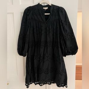 Black Eyelet Universal Thread Dress